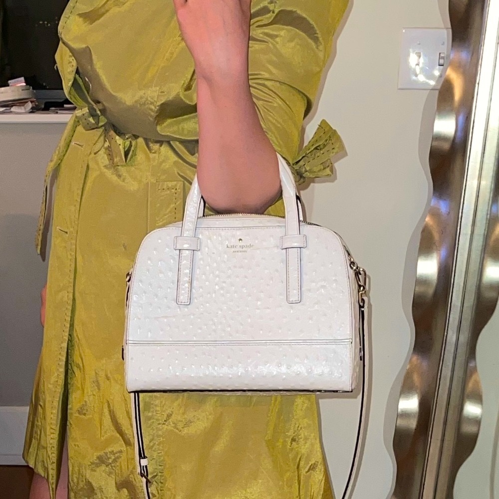 Kate spade white satchel bag